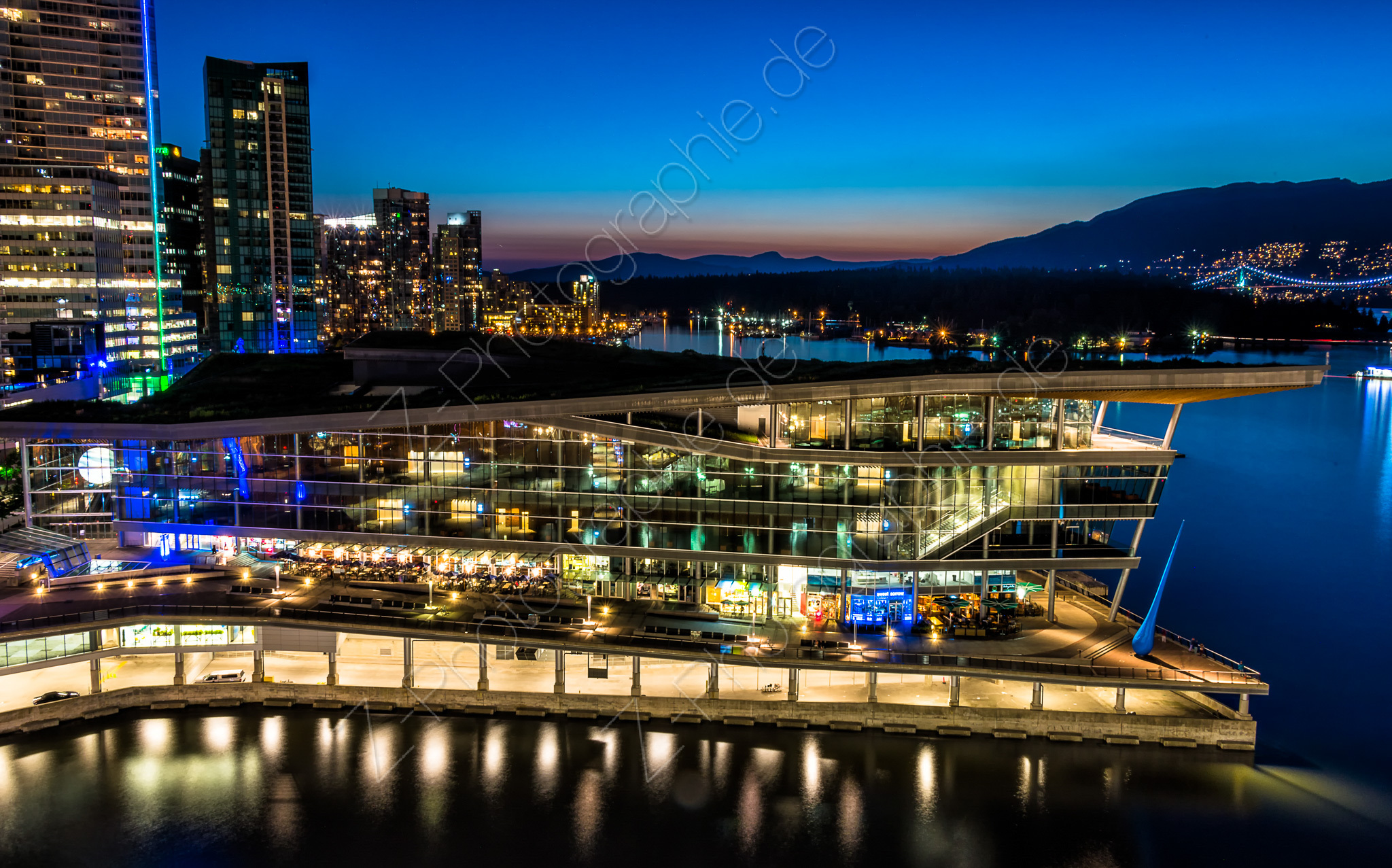 Vancouver Harbour with Convention Center, Vancouver, Canada