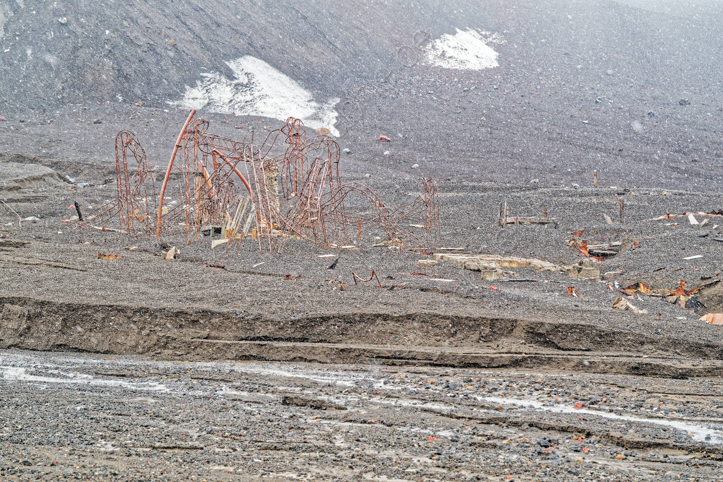 Reste der Station Pedro Aquirre Cerda